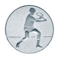 Emblém tenis - muž, pr. 25 mm, bronz