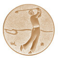Emblém golf, pr. 25 mm, stříbro