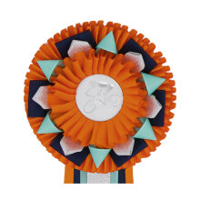 Kokarda čtyřřadá KVĚTINA, průměr 16 cm