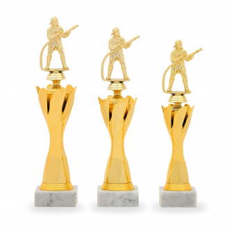 Pohár EDICE HASIČI, výška 32 cm, zlatý