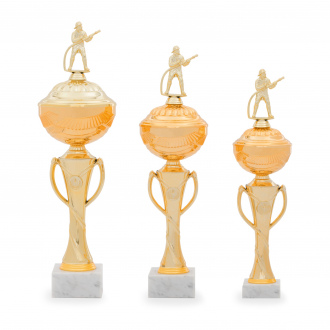 Pohár EDICE HASIČI, výška 46 cm, zlatý