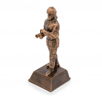 Soška českého hasiče, výška 30 cm, antik