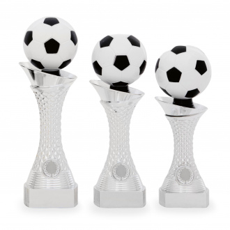 Trofej s fotbalovým míčem, výška 23 cm, vícebarevná