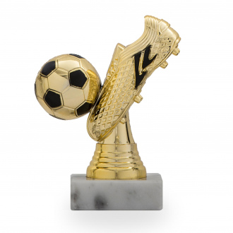 Figurka fotbal, výška 13 cm, zlatá
