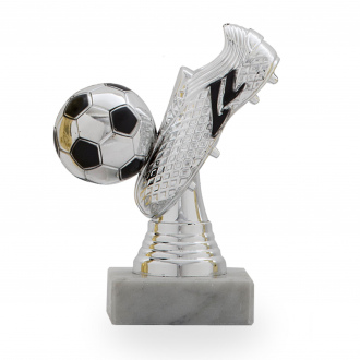 Figurka fotbal, výška 13 cm, stříbrná