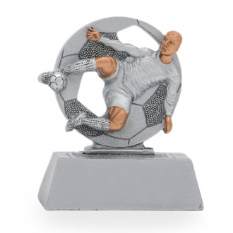 Trofej s fotbalovou tématikou, výška 8 cm, vícebarevná