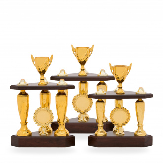 SLOUPOVÝ pohár, výška 30 cm, zlatý