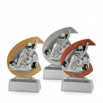 Plaketa se symbolem motorismu, výška 10 cm, vícebarevná