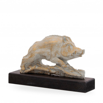 Trofej luxusní se symbolem myslivosti, výška 15 cm, zlatá