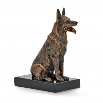 Trofej luxusní, pes, výška 28 cm, vícebarevná