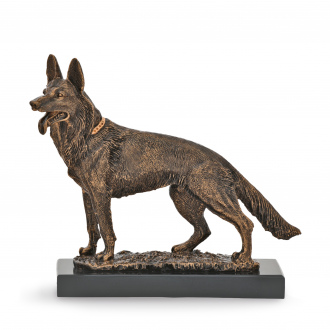 Trofej luxusní, pes, výška 28 cm, vícebarevná