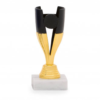 Účastnická cena, výška 15 cm, zlatá/černá
