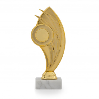 Účastnická cena, výška 17 cm, zlatá