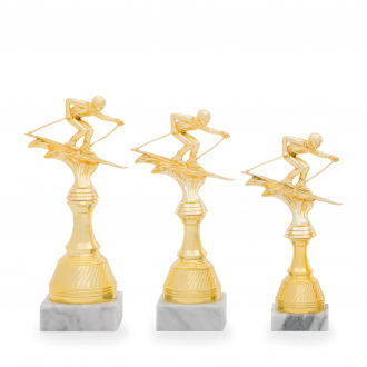 Stojánek na figurku, výška 22 cm, zlatý