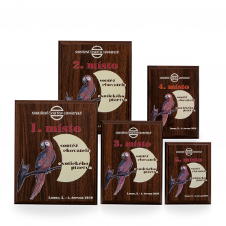 Dřevěná plaketa s plnobarevným tiskem, 115x150mm