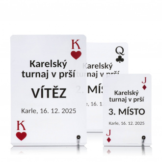 Akrylátová plaketa ekonom s plnobarevným potiskem, 80x120mm