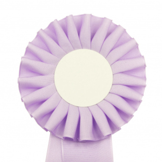 Kokarda jednořadá STANDARD, průměr 11 cm, sv.fialová