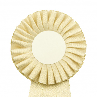 Kokarda jednořadá STANDARD, průměr 11 cm, zlatá