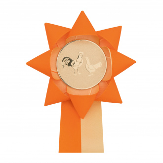 Kokarda dvouřadá VĚTRNÍK dvoubarevný, průměr 11 cm