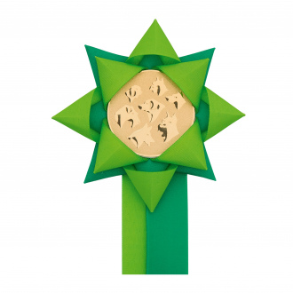 Kokarda dvouřadá VĚTRNÍK dvoubarevný, průměr 11 cm