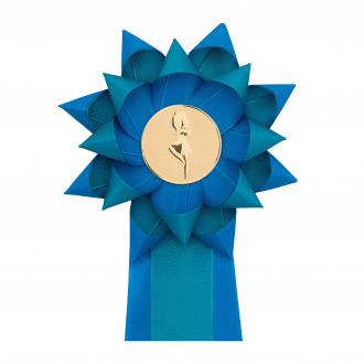 Kokarda dvouřadá KVĚTINA, průměr 16 cm
