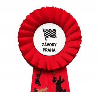 Kokarda jednořadá PEJSEK, průměr 8 cm