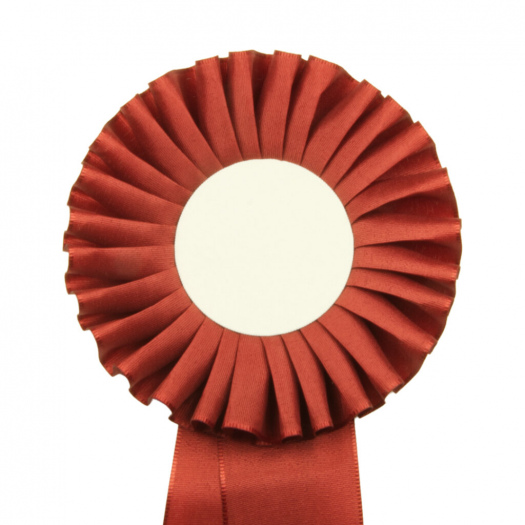 Kokarda jednořadá STANDARD, průměr 11 cm, bordó